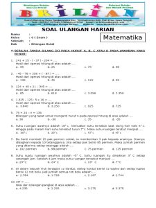 Soal Matematika Kelas 6 Bab 1 Dalchaebi