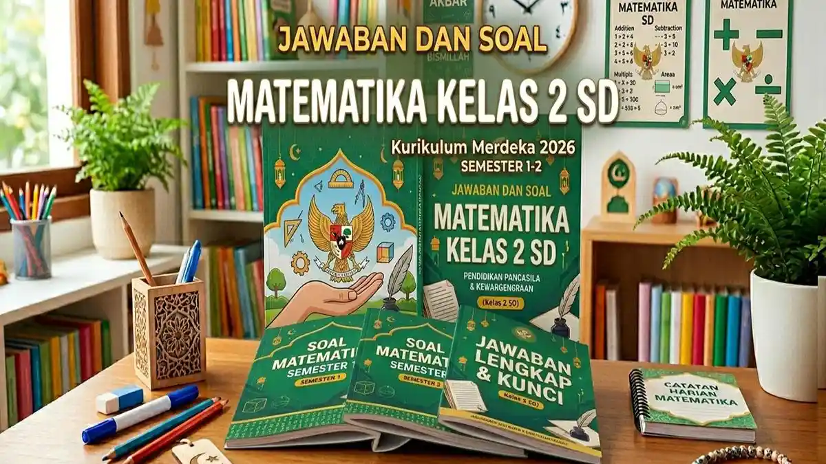 50 Soal Matematika Kelas 2 SD Kurikulum Merdeka 2026 Lengkap Kunci
