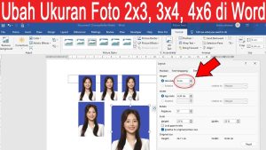 Ukuran Pas Foto 2x3 3x4 4x6 Sesuai Standar Cara Mengaturnya - Free Word