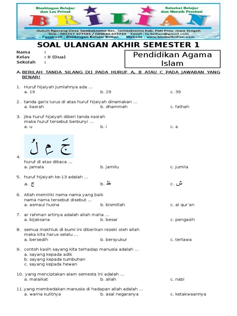 5 Rahasia Soal PAI Kelas 3 SD Semester 2 PDF yang Wajib Diketahui Orang Tua