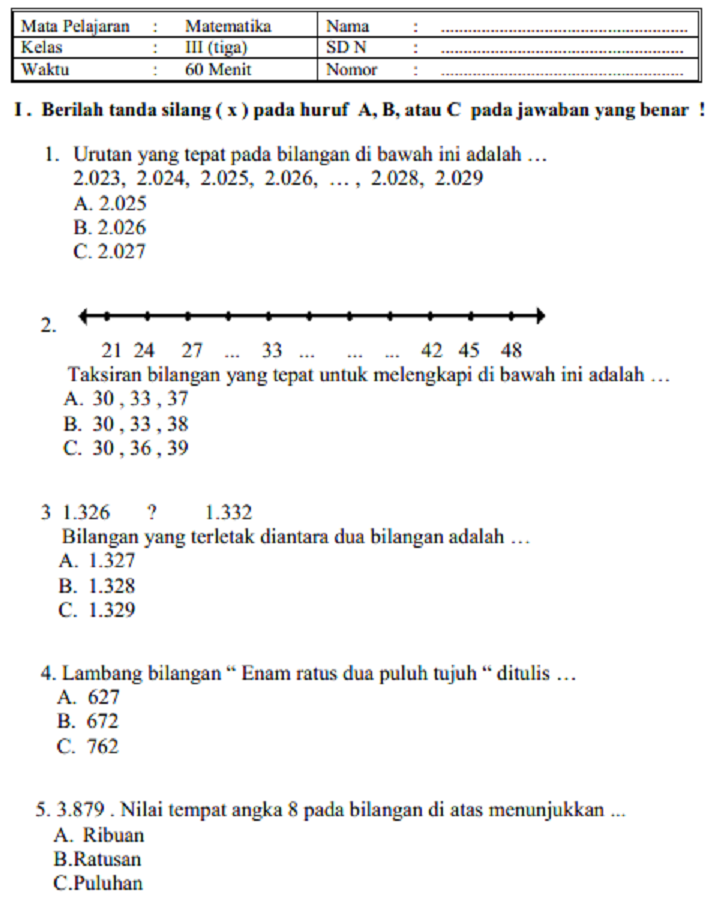 5 Soal PAS Tema 1 Kelas 3 Semester 1 PDF Paling Sulit dari Hanapi Bani