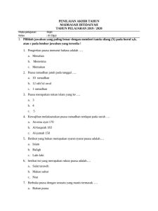 Soal Penilaian Fiqih Kelas III MI PDF