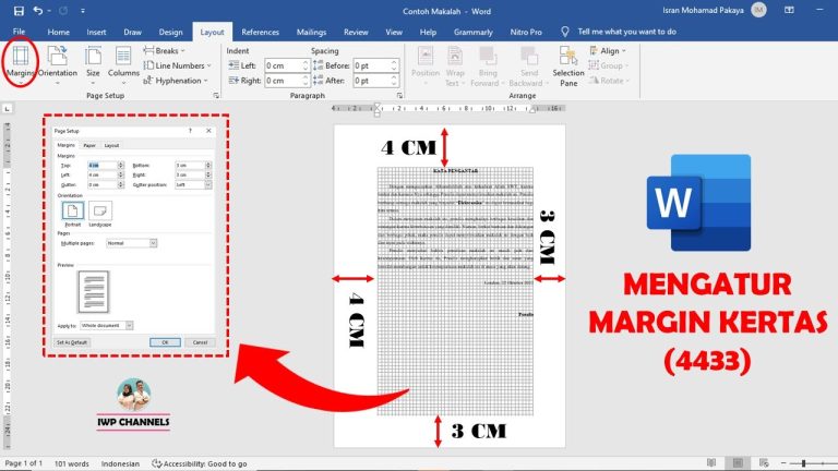 3 Rahasia Cara Mengatur Margin di Word 4433 Agar Skripsi Bebas Revisi Dosen