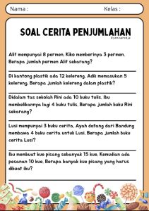 5 Contoh Soal Cerita Penjumlahan Kelas 3 SD yang Wajib Dikuasai Sebelum Ulangan
