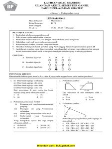 Contoh Soal Matematika Kelas 11 Semester 1 Dalchaebi