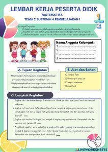 contoh soal kelas 4 tema 4 subtema 2 pembelajaran 2
