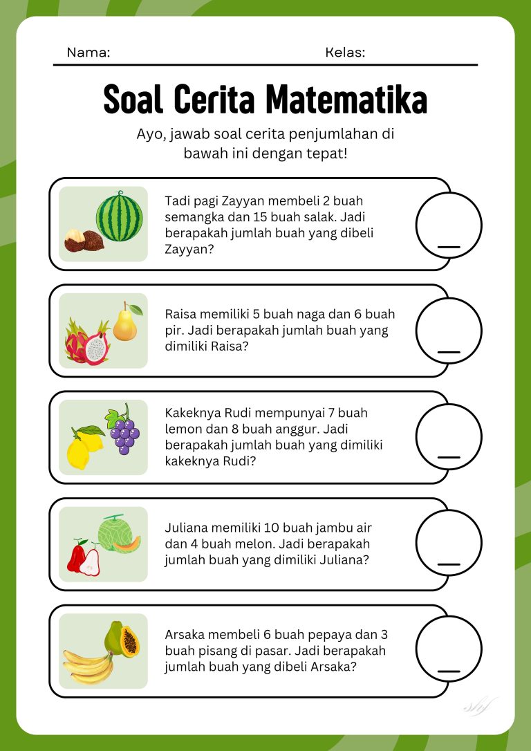5 Soal Cerita Matematika Kelas 3 Penjumlahan dan Pengurangan yang Wajib Dikuasai Anak Sebelum Terlambat
