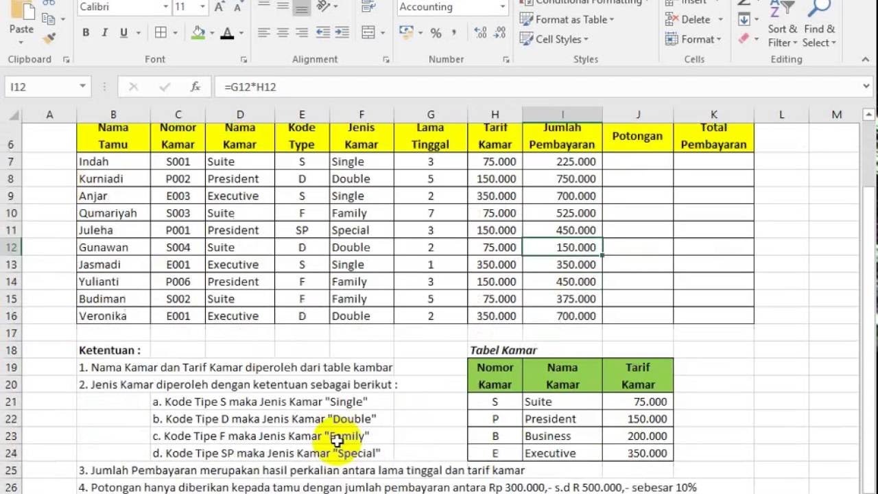 Tutorial Belajar Microsoft Excel Untuk Pemula Penjumlahan Youtube