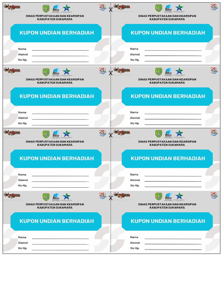 kupon undian PDF