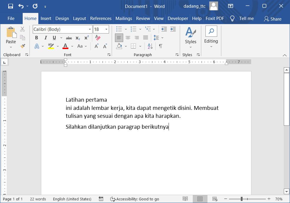 Cara Membuat Dokumen Microsoft Word Tutorial Pemula oleh TTC