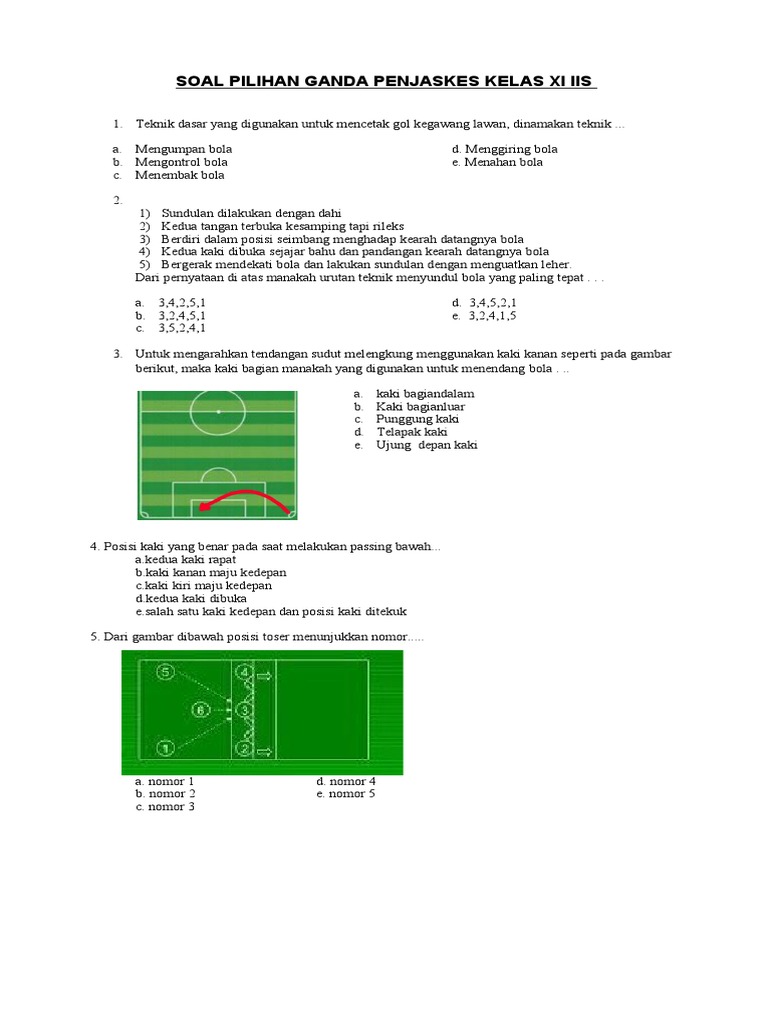 Soal Penjas Kelas XI Semester 1 PDF