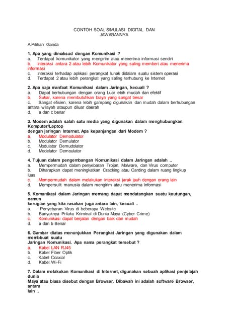Contoh soal simulasi digital dan DOCX Contoh soal simulasi digital dan DOCX